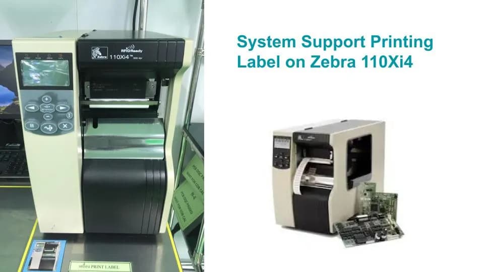 เครื่องพิมพ์ฉลากบาร์โค้ด Zebra ที่ระบบสั่งพิมพ์สติกเกอร์